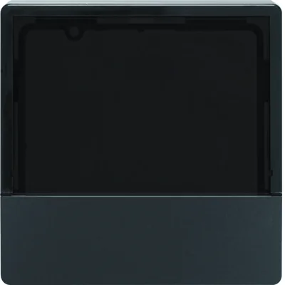 KNX EASY Q.1/Q.3 Central element for temperature and room controller anthracite velvet