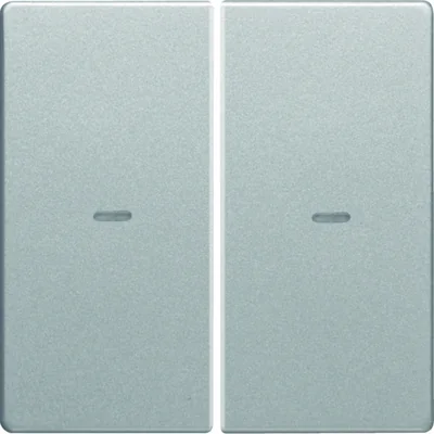 KNX EASY Q.1/Q.3 Klawisze z soczewką do modułu przycisku 2-krotnego aluminium aksamitne