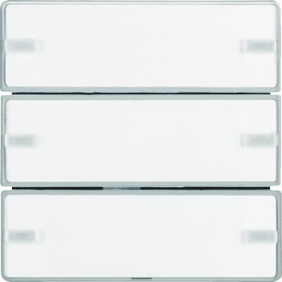 KNX EASY Q.1/Q.3 Przycisk 3-krotny z polem opisowym aluminium