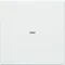 KNX EASY Q.1/Q.3 Rocker with lens for 1-gang push-button module velvet white