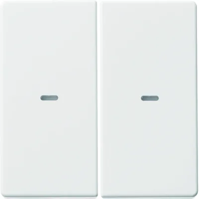 KNX EASY Q.1/Q.3 Rockers with lens for 2-gang push button module white velvet