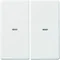 KNX EASY Q.1/Q.3 Rockers with lens for 2-gang push button module white velvet