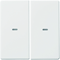KNX EASY Q.1/Q.3 Wippen mit Linse für 2fach-Tastermodul samtweiß