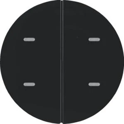 KNX EASY R.x/1930 Button 2-gang glossy black