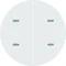 KNX EASY R.x/1930 Button 2-gang glossy white