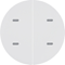 KNX EASY R.x/1930 Button 2-gang glossy white