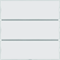 KNX EASY S.1/B.3/B.7 3-gang push-button with description field for colours: white and cream