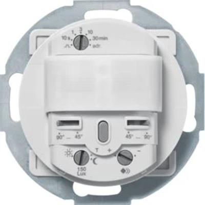 KNX easy/system R.classic/Serie 1930 Modul snímače pohybu KNX 1,1 m se sběrnicovým portem a teplotním snímačem