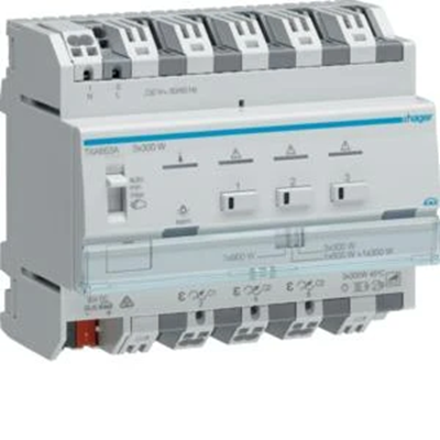 KNX e/s Atenuador universal, 3 canales, triple