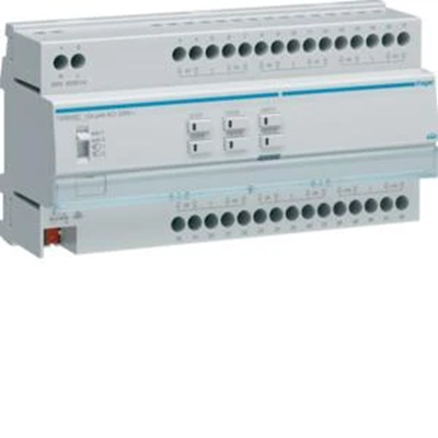 KNX e/s Controller per veneziane/tapparelle, 12 moduli, 230 V AC