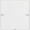 KNX e/s Q.x 1-gang button with labeling field, white