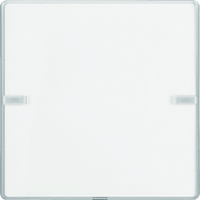 KNX e/s Q.x Przycisk 1-krotny z polem opisowym, alu