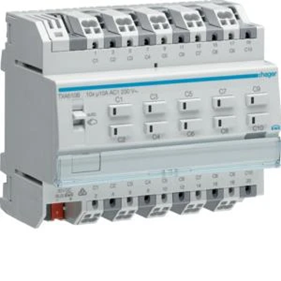 KNX e/s Switch/blind controller 10 A, 10/5-gang