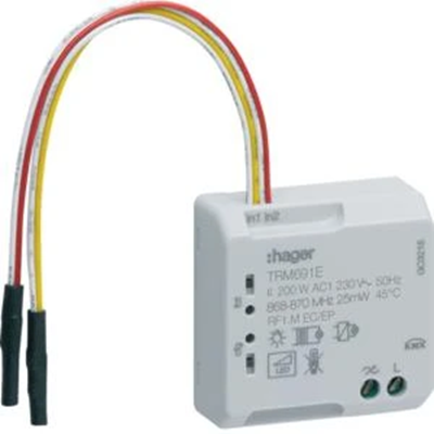 KNX RF quicklink 1-канальний електронний диммер + 2 безпотенційних входи