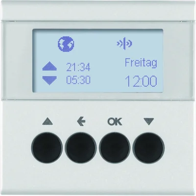 KNX RF QUICKLINK B.KWADRAT/B.3/B.7 Blind time switch matt aluminum
