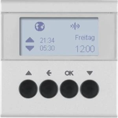 KNX RF QUICKLINK B.KWADRAT/B.3/B.7 Blind time switch matt aluminum