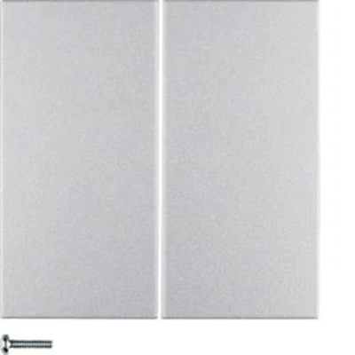 KNX RF QUICKLINK B.KWADRAT/B.3/B.7 bouton-poussoir quadruple aluminium mat