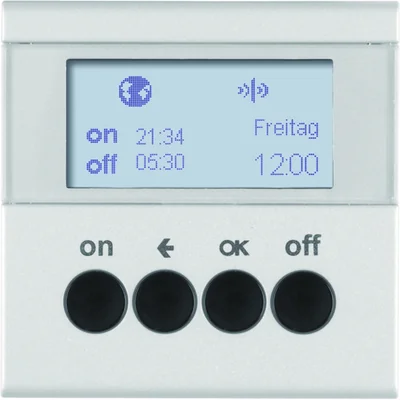 KNX RF QUICKLINK B.KWADRAT/B.3/B.7 Časový spínač hliník mat