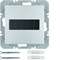 KNX RF QUICKLINK B.KWADRAT/B.3/B.7 Flat push-button, 1-gang, with solar battery, matt aluminum