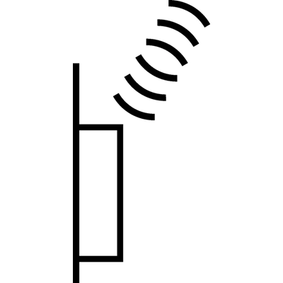 KNX RF QUICKLINK B.KWADRAT/B.3/B.7 Flat push-button, 1-gang, with solar battery, matt aluminum
