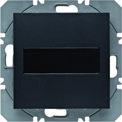 KNX RF QUICKLINK B.KWADRAT/B.3/B.7 Flat push-button, 1-gang, with solar battery, matt anthracite