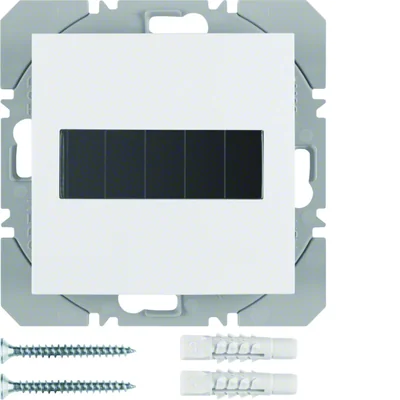 KNX RF QUICKLINK B.KWADRAT/B.3/B.7 Przycisk 1-krotny płaski z baterią słoneczną połysk biały