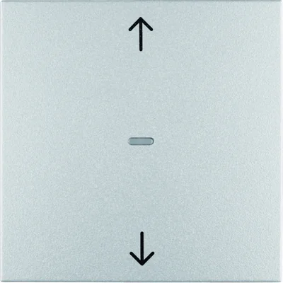KNX RF QUICKLINK B.KWADRAT/B.7 Bouton de store pour contrôleur de store et mécanisme d'alimentation en aluminium