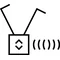 KNX RF QUICKLINK B.KWADRAT/S.1/B.3/B.7 Bouton de store pour contrôleur de store et mécanisme d'alimentation blanc