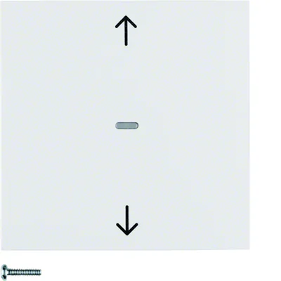 KNX RF QUICKLINK B.KWADRAT/S.1/B.3/B.7 Pulsante veneziana per controller veneziana e meccanismo di potenza bianco