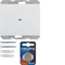 KNX RF QUICKLINK K.1 Bouton radio, simple, plat, blanc brillant