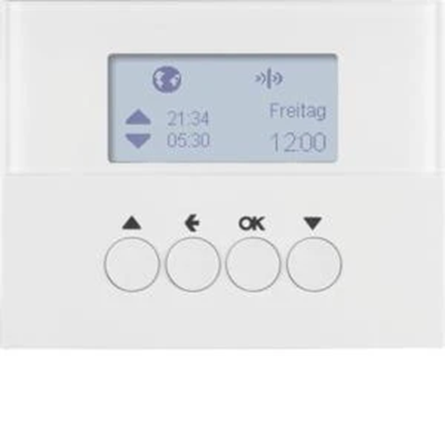 KNX RF QUICKLINK K.1 Časový spínač žaluzií, bílý lesk