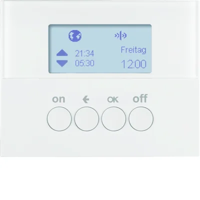 KNX RF QUICKLINK K.1 Interrupteur horaire blanc brillant