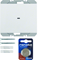 KNX RF QUICKLINK K.1 Radio button, 1-gang, flat, white gloss