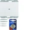 KNX RF QUICKLINK K.1 Radio button, 1-gang, flat, white gloss