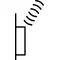 KNX RF QUICKLINK K.5 Bouton radio, 1 poste, plat, acier peint