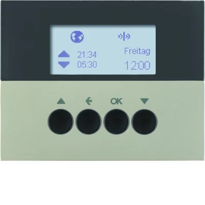 KNX RF QUICKLINK K.5 Interruptor horario para persianas, acero pintado