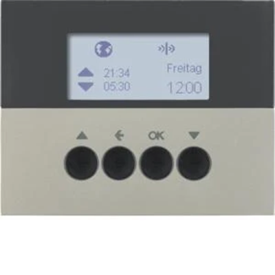 KNX RF QUICKLINK K.5 Interruptor horario para persianas, acero pintado