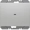 KNX RF QUICKLINK K.5 Przycisk radiowy 1-krotny płaski aluminium lakierowany