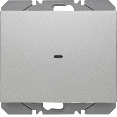 KNX RF QUICKLINK K.5 Radio button, 1-gang, flat, lacquered aluminium