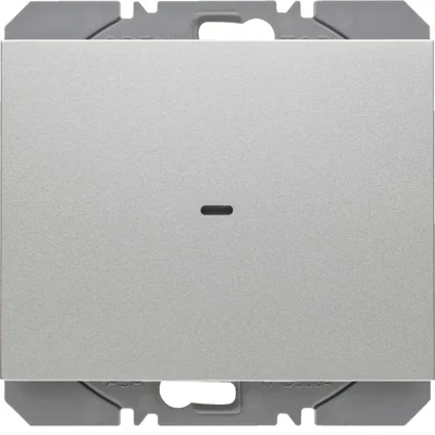 KNX RF QUICKLINK K.5 Radio button, 1-gang, flat, lacquered aluminium