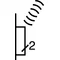 KNX RF QUICKLINK Q.1/Q.3 2-gang flat white radio button