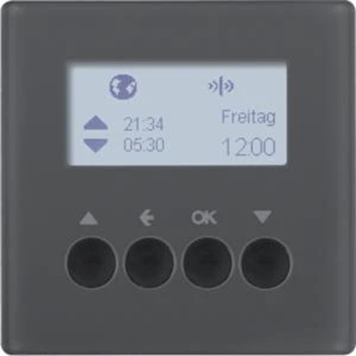 KNX RF QUICKLINK Q.1/Q.3 Interruttore orario con lamelle antracite