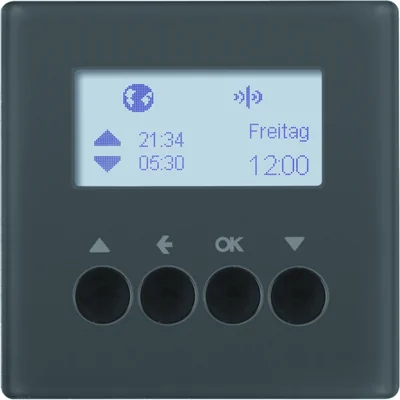 KNX RF QUICKLINK Q.1/Q.3 Žaluziový časový spínač antracit
