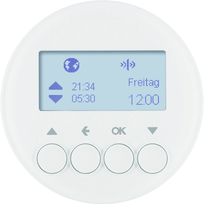KNX RF QUICKLINK R.1/R.3 Blind time switch glossy white