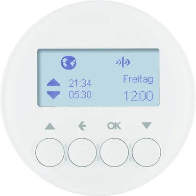 KNX RF QUICKLINK R.1/R.3 Blind time switch glossy white