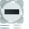 KNX RF QUICKLINK R.1/R.3 Bouton radio, simple, plat, avec pile solaire, blanc brillant
