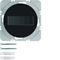 KNX RF QUICKLINK R.1/R.3 Bouton radio, simple, plat, avec pile solaire, noir brillant