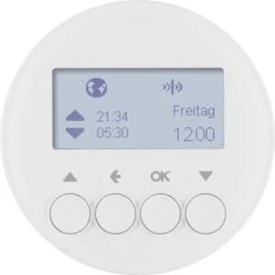 KNX RF QUICKLINK R.1/R.3 Časový spínač rolety bílý lesk