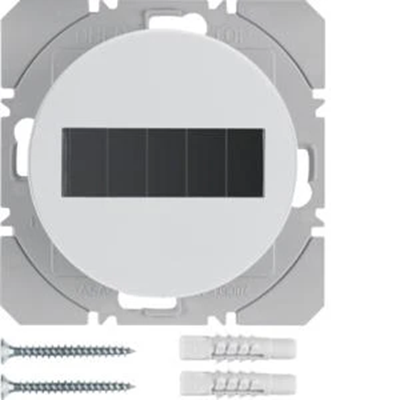 KNX RF QUICKLINK R.1/R.3 Funktaster, 1fach, flach, mit Solarbatterie, weiß glänzend