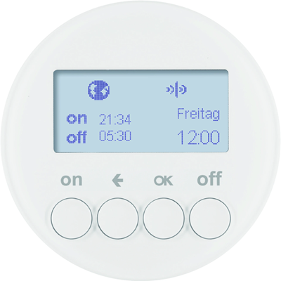 KNX RF QUICKLINK R.1/R.3 Interrupteur horaire blanc brillant